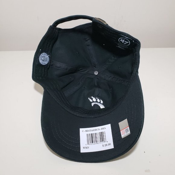 '47 Cincinnati Bearcats Clean Up Women's Adjustable Strapback Hat Cap Black New - Picture 8 of 11